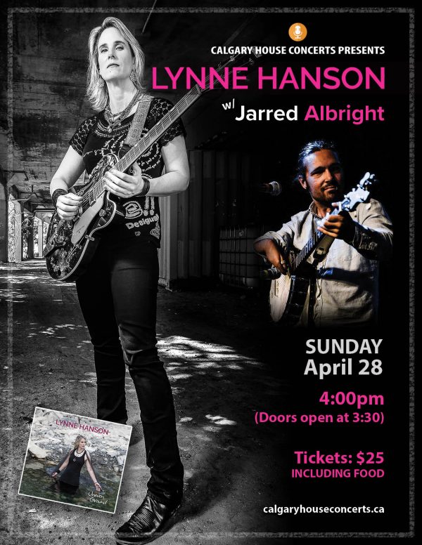 Lynne Hanson w/Jarred Albright House Concert: April 28, 2019