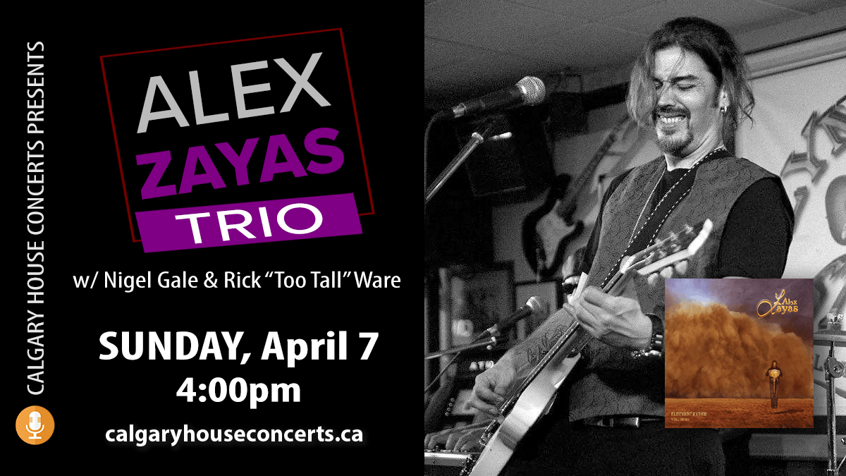 Alex Zayas April 7 2019 at Calgary House Concerts