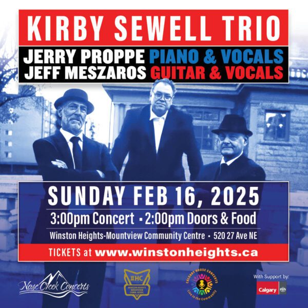 The Kirby Sewell Trio Live at Nose Creek Concerts February 16th