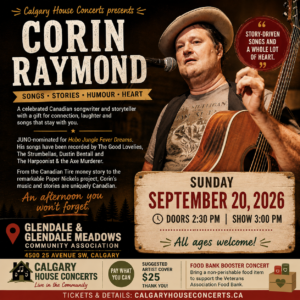 Corin Raymond Sunday September 20th 2026