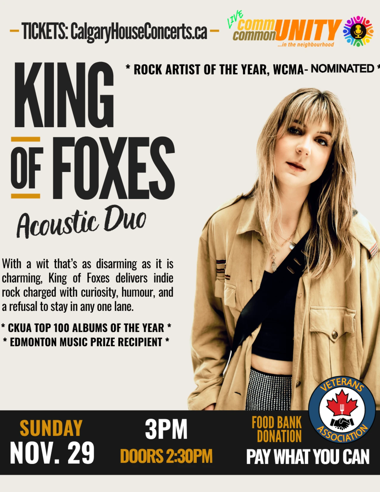 Calgary House Concert - King of Foxes